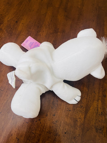 Precious Moments Tender Tails Enesco White Polar Bear - 1998 Vintage Plush