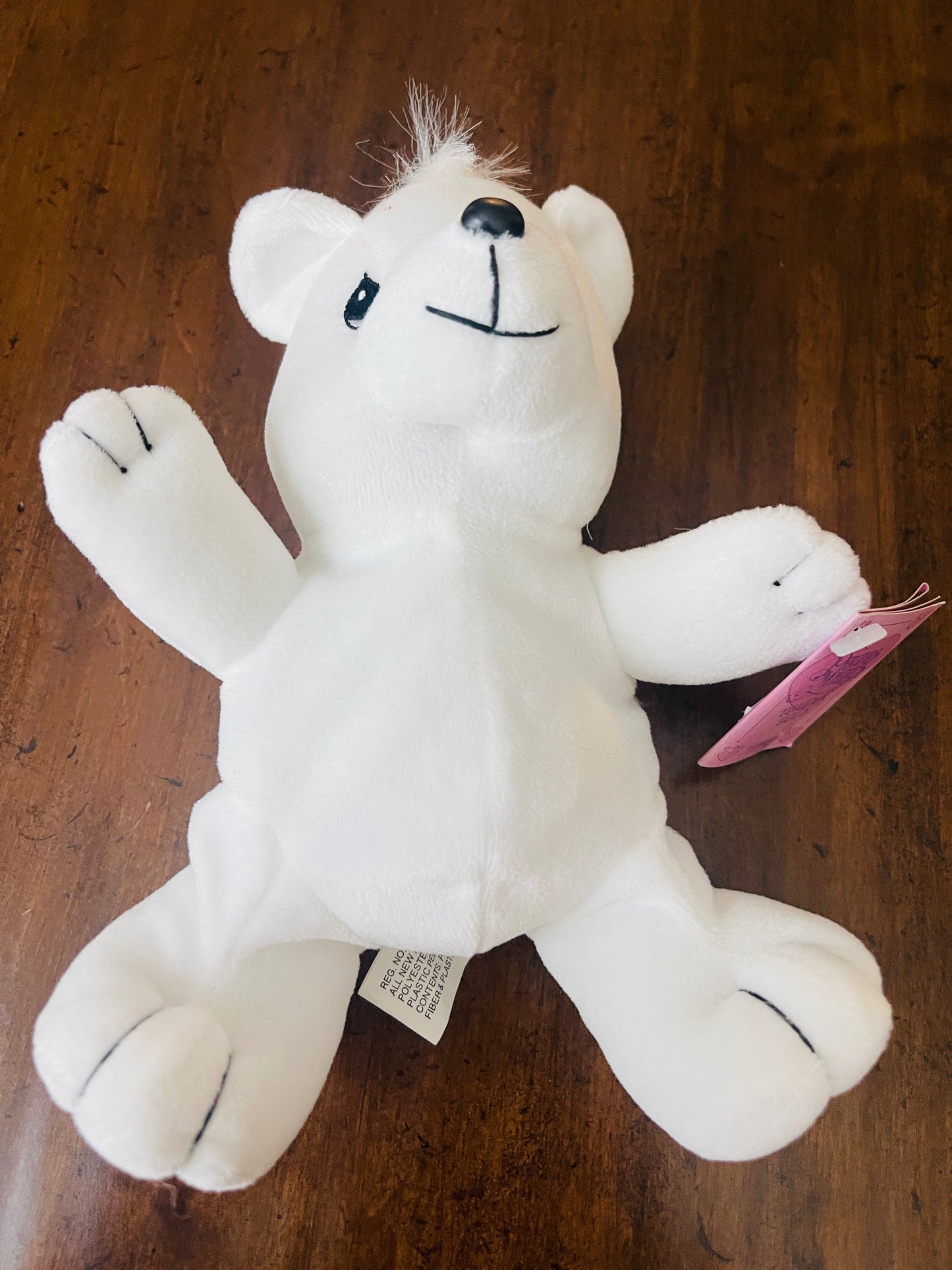 Precious Moments Tender Tails Enesco White Polar Bear - 1998 Vintage Plush