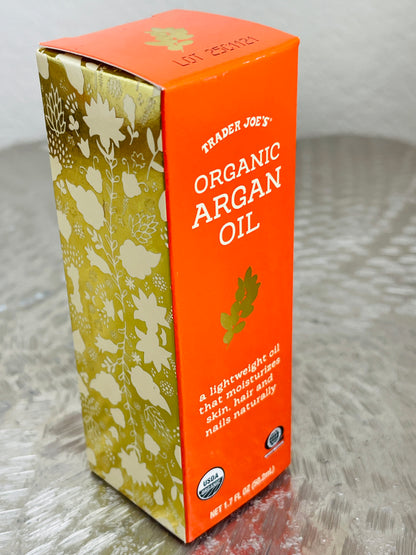 Trader Joe's Organic Argan Oil |100% Pure Cold-Pressed Moroccan Oil | 2 Pack