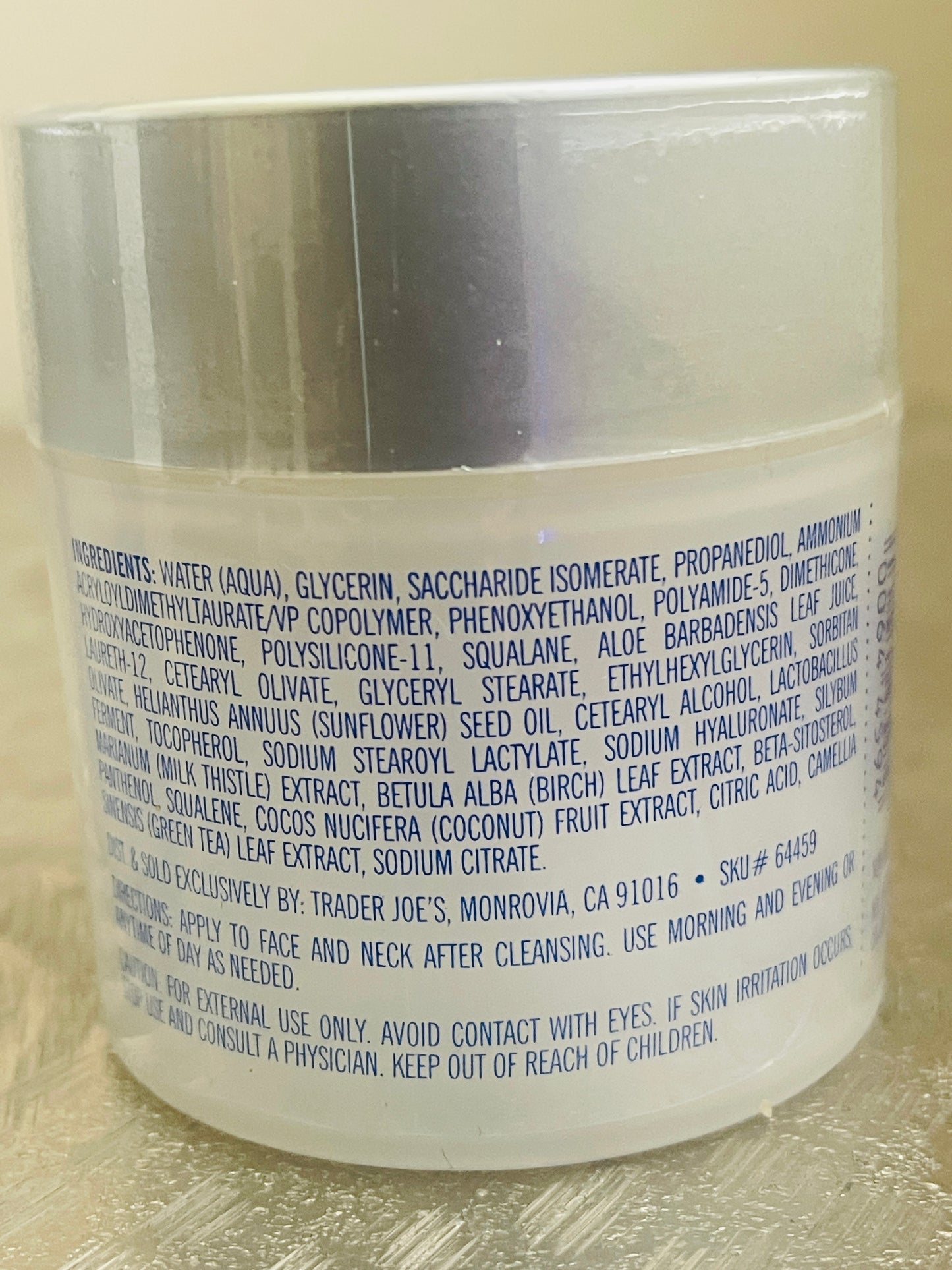 Trader Joe's Ultra Hydrating Gel Moisturizer with Aloe & Green Tea Extracts - 2 Pack