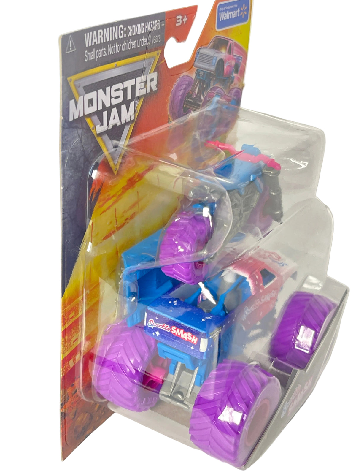 Spin Master | Monster Jam Sparkle Smash | 1:64 Scale Monster Truck & Dirt Bike 2-Pack