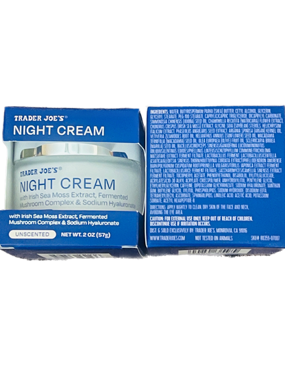 Trader Joe's Nourish Enriched Intensive Antioxidant Facial Night Cream | 2 Pack