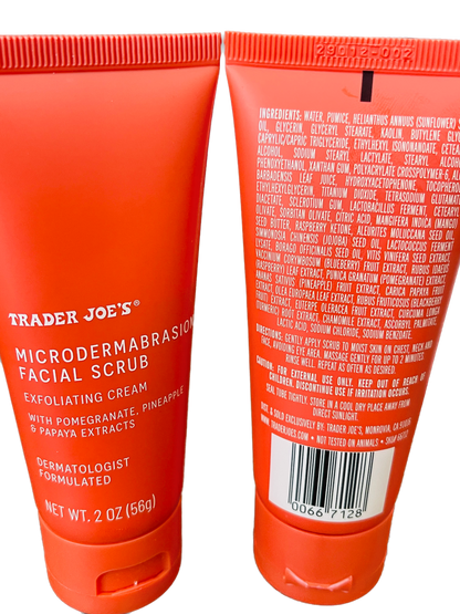 Trader Joe's Microdermabrasion Facial Scrub - Exfoliating Face Scrub