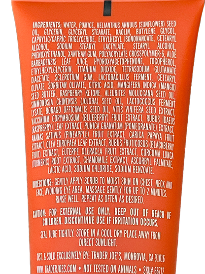 Trader Joe's Microdermabrasion Facial Scrub - Exfoliating Face Scrub