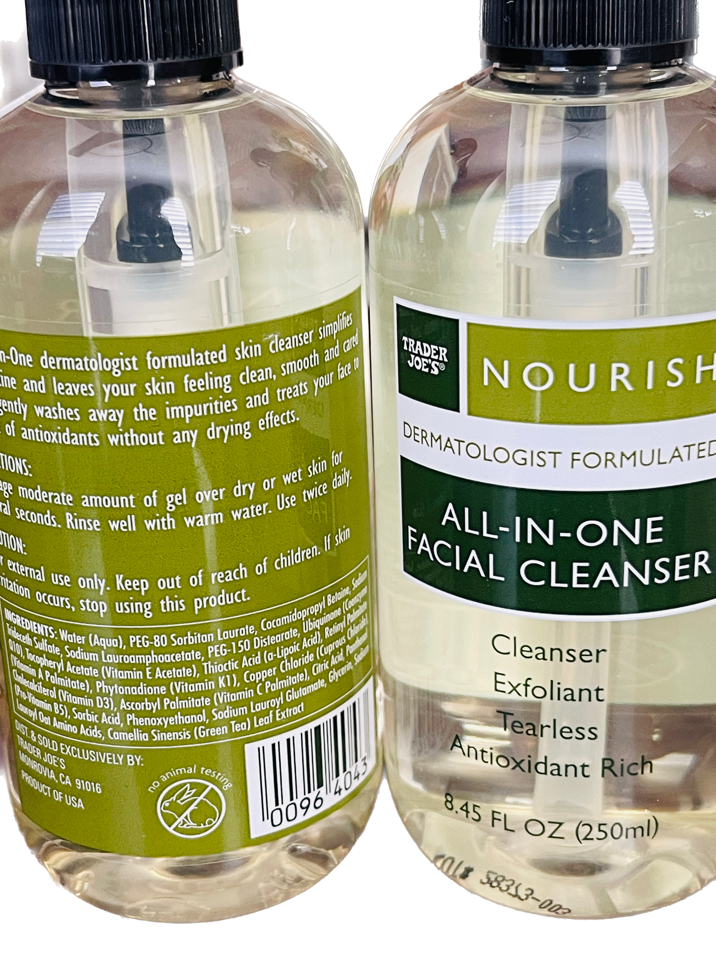 Trader Joe's Nourish All-In-One Facial Cleanser