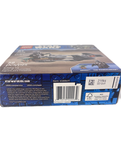 A LEGO Star Wars set box shown at an angle, displaying the side panel with a barcode, product number 31186, and blue LEGO branding on a white background.