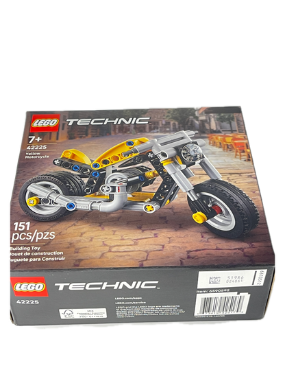 LEGO Technic 42225 Moped model kit box, showing the assembled toy moped on the front panel with LEGO and Technic branding.