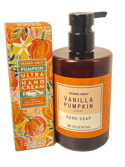 Trader Joe's | Pumpkin Hand Cream and Vanilla Pumpkin Soap Set