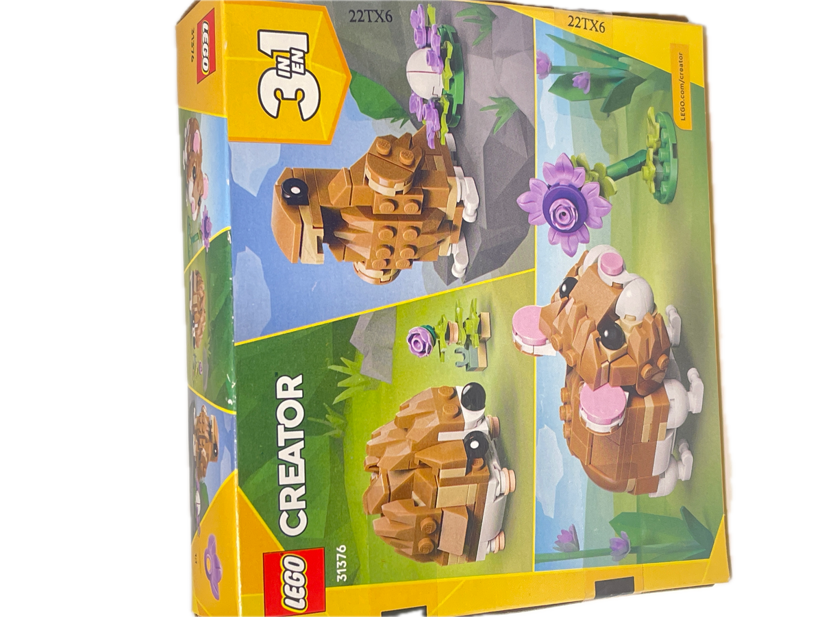 LEGO | Creator | Cute Hamster with a Flower | 166 Pieces | 31376