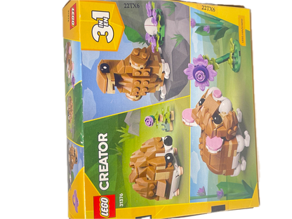 LEGO | Creator | Cute Hamster with a Flower | 166 Pieces | 31376
