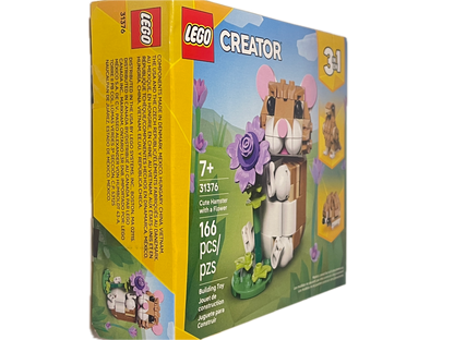 LEGO | Creator | Cute Hamster with a Flower | 166 Pieces | 31376