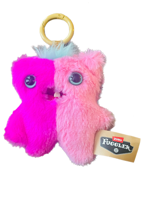 Fuggler by Zuru | Baby Pinkles Cotton Candy Clip on Keyring