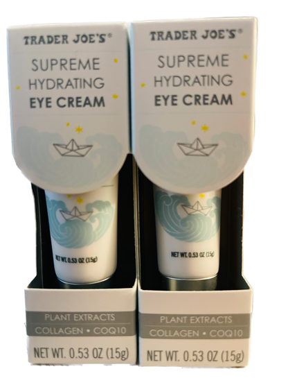 Trader Joe's Supreme Hydrating Eye Cream | Two Tubes | .053 oz each