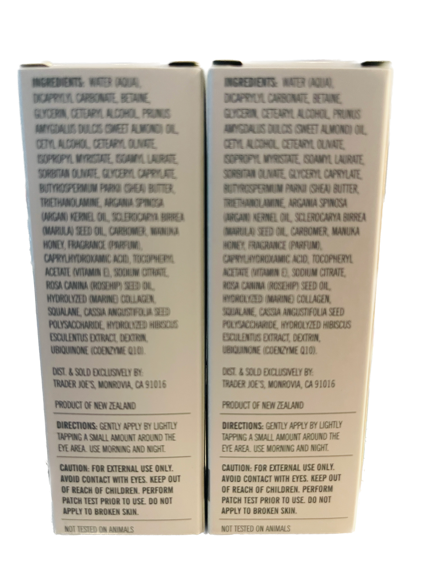 Trader Joe's Supreme Hydrating Eye Cream | Two Tubes | .053 oz each