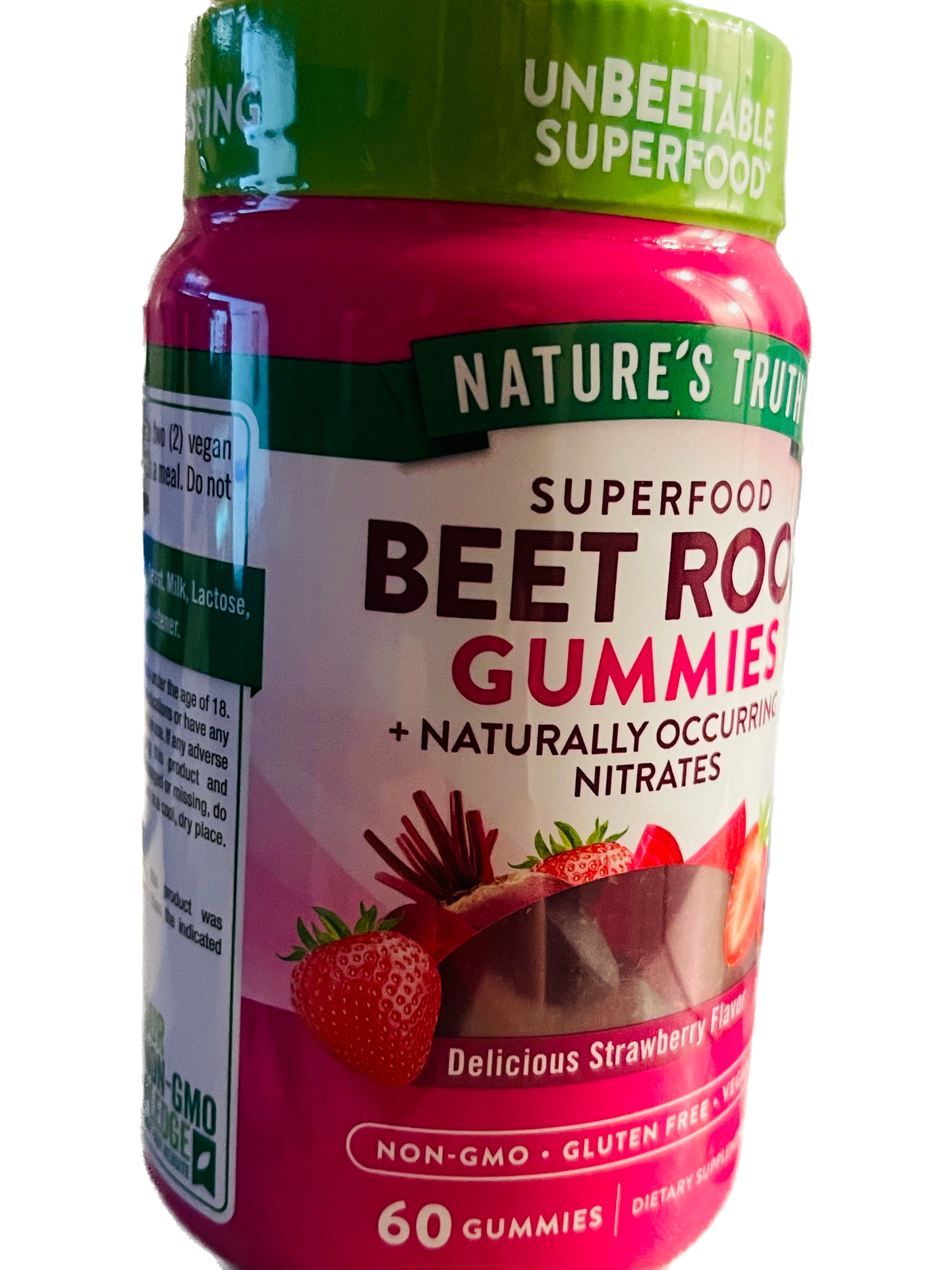 Nature's Truth Superfood Beet Root Gummies - 60 Gummies Per Bottle | 2 Bottles
