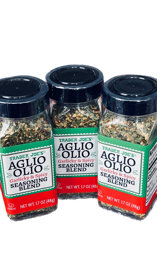 Trader Joe's Aglio Olio Garlicky & Spicy Seasoning Blend, 1.7oz 3 Pack