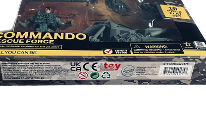 Official US Army Commando Rescue Force | 10-Piece Military Play Set