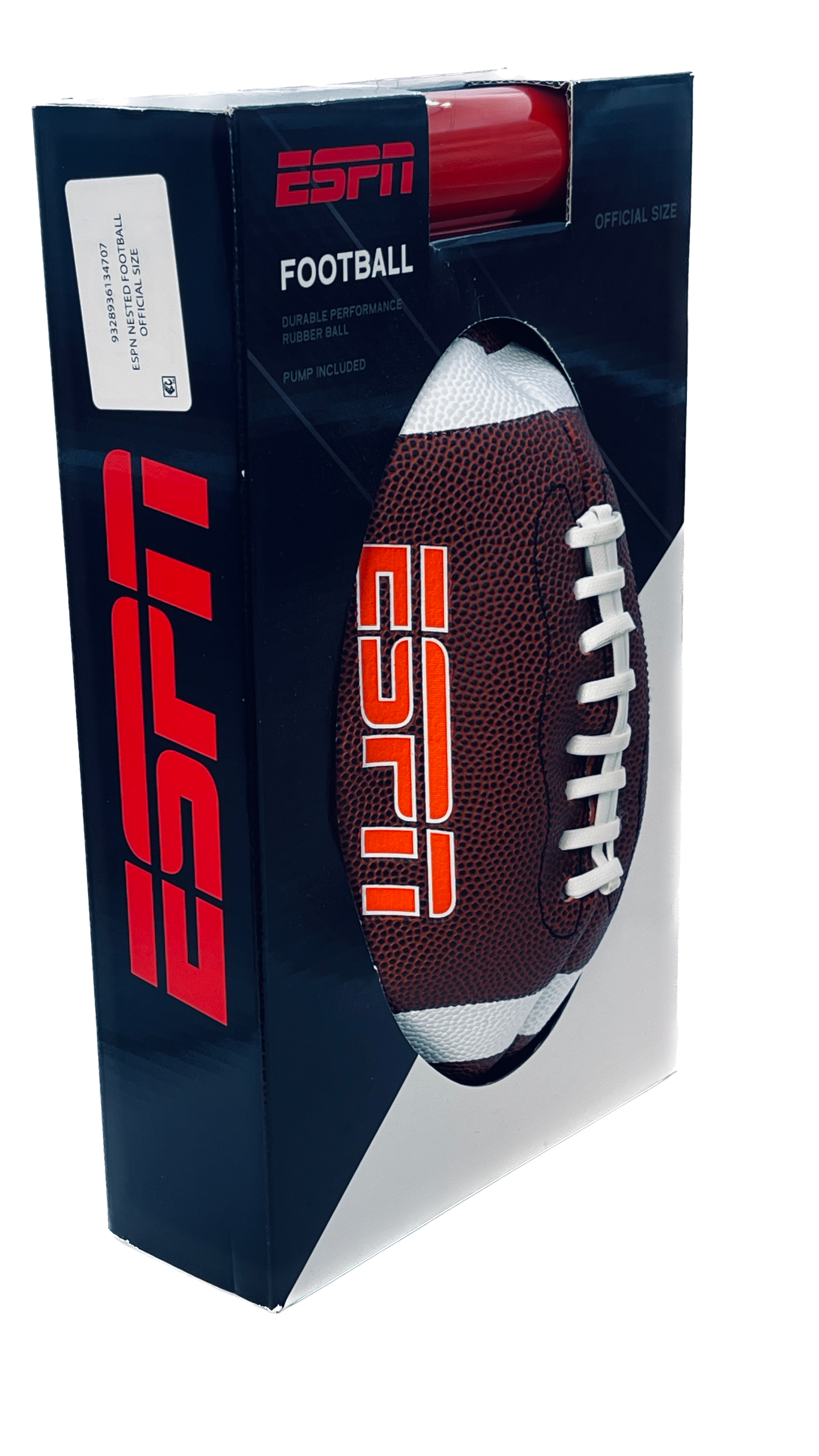ESPN Football | Durable Performance Rubber Ball | Full Size