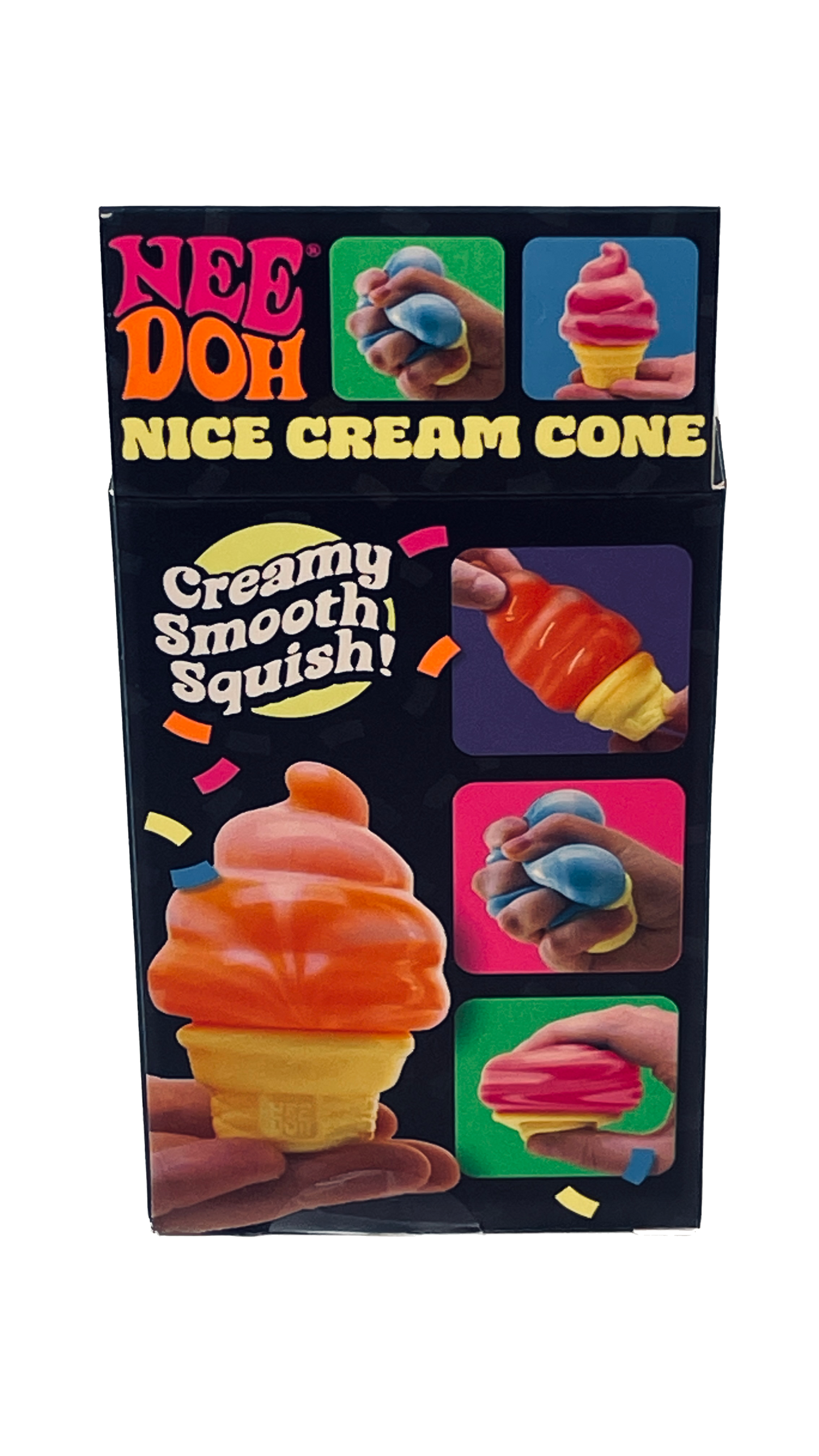 Schylling NeeDoh | Nice Cream Cone | Colors May Vary (Pink, Orange, Blue)