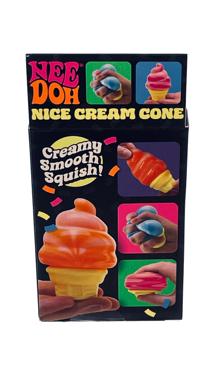 Schylling NeeDoh | Nice Cream Cone | Colors May Vary (Pink, Orange, Blue)