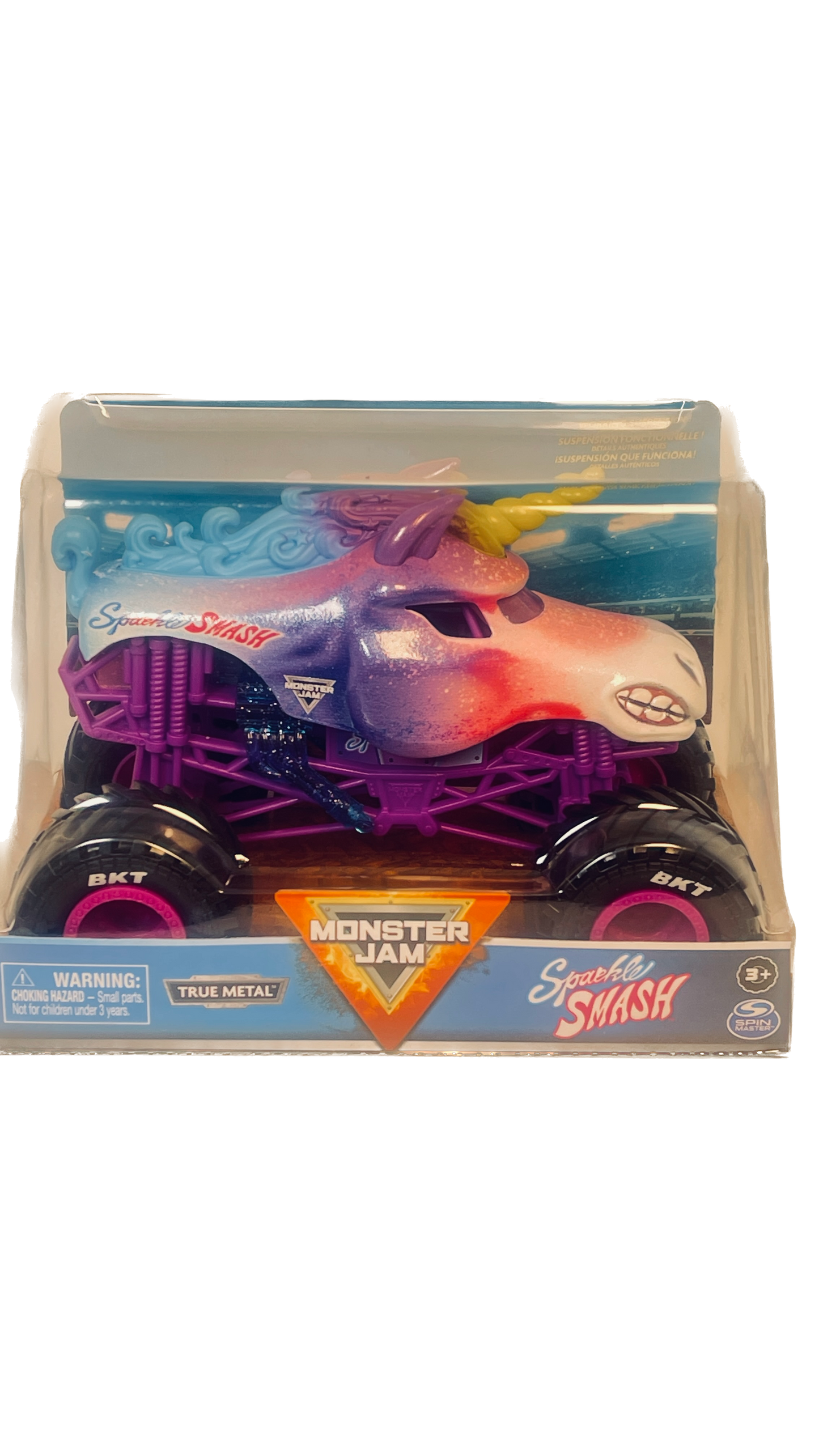 Monster Jam | Sparkle Smash | 1:64 Scale Die-Cast Monster Truck