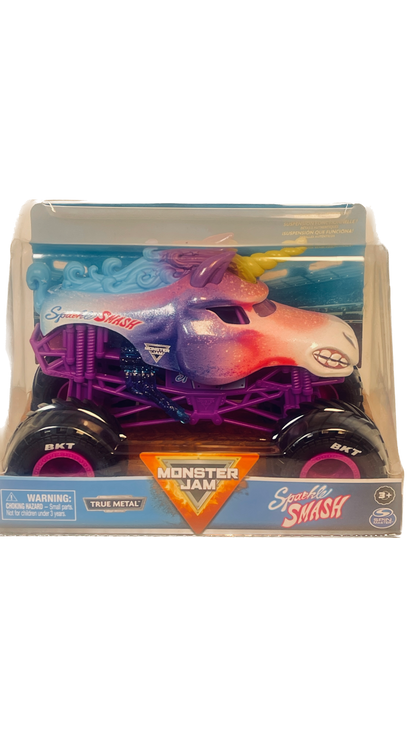 Monster Jam | Sparkle Smash | 1:64 Scale Die-Cast Monster Truck