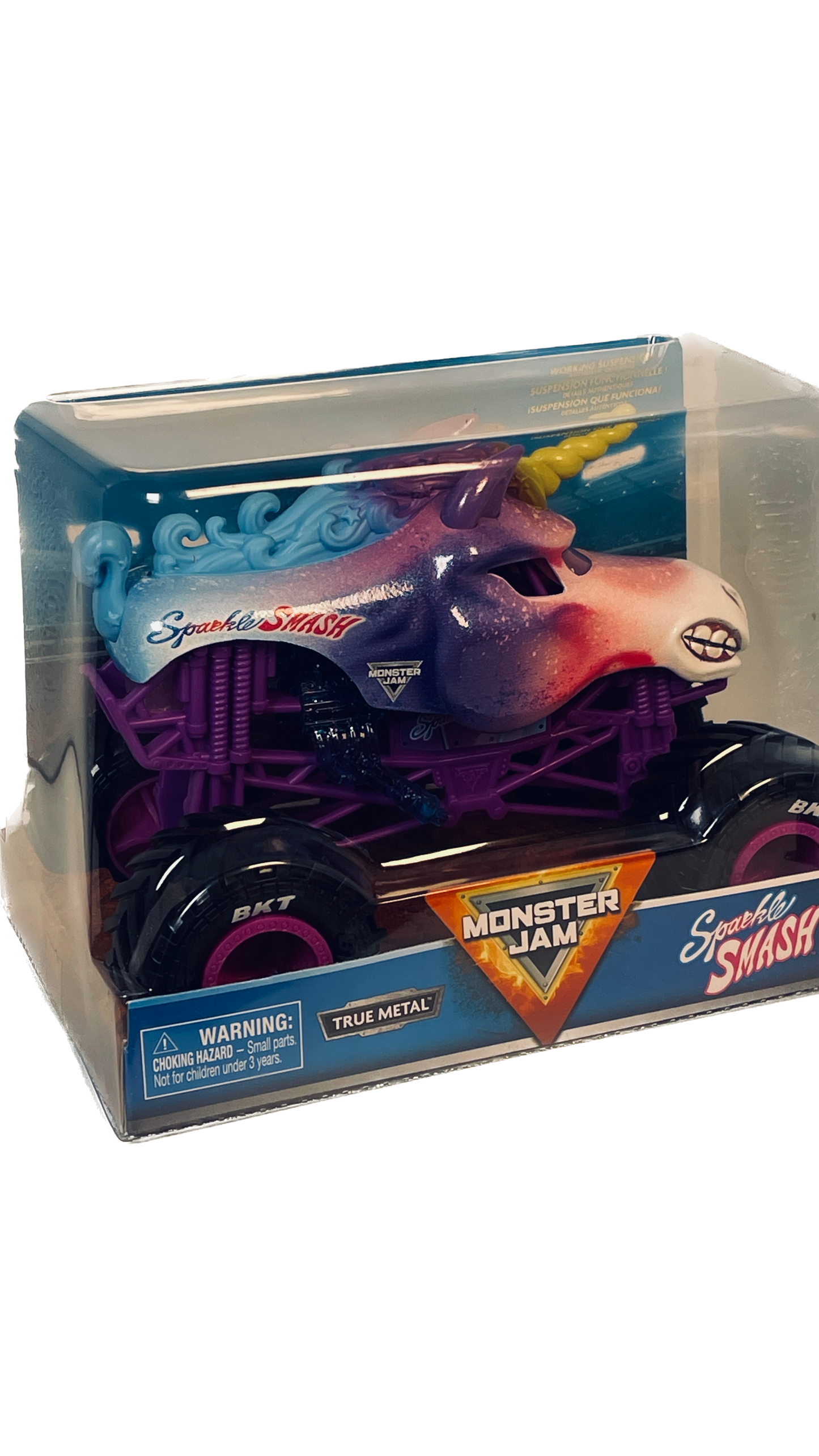 Monster Jam | Sparkle Smash | 1:64 Scale Die-Cast Monster Truck
