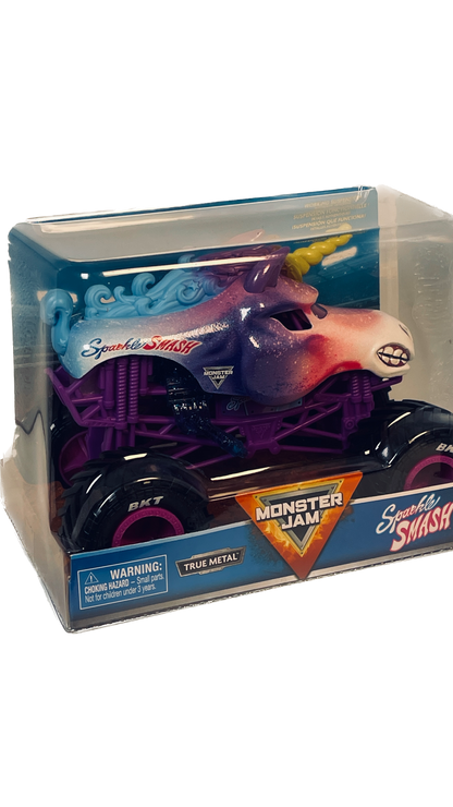 Monster Jam | Sparkle Smash | 1:64 Scale Die-Cast Monster Truck