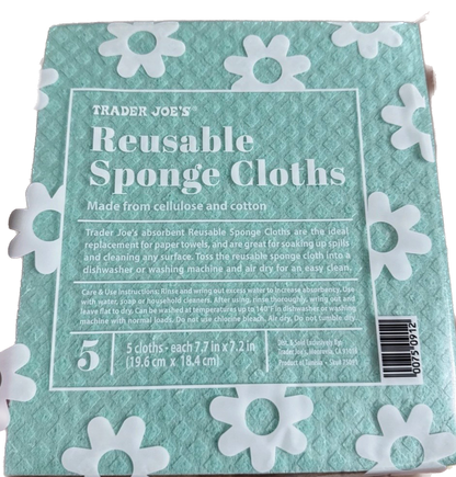 Reusable Sponge Cloths | 2 Packs |4 Sponges Per Pack