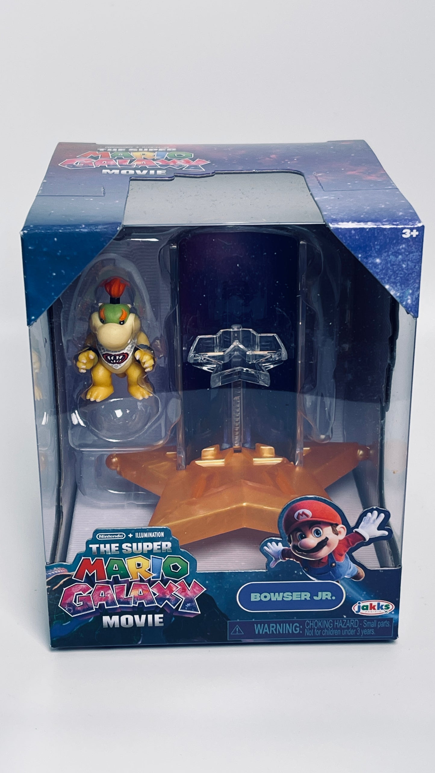 Super Mario Galaxy Movie Bowser Jr. 1.5" Figure with Star Launcher Accessory | Nintendo | JAKKS Pacific