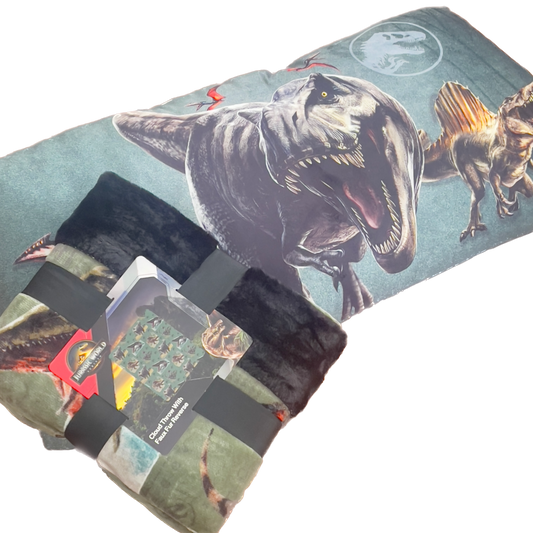 Jurassic Park Pillow And Blankets -Jurassic World Blazing Fury