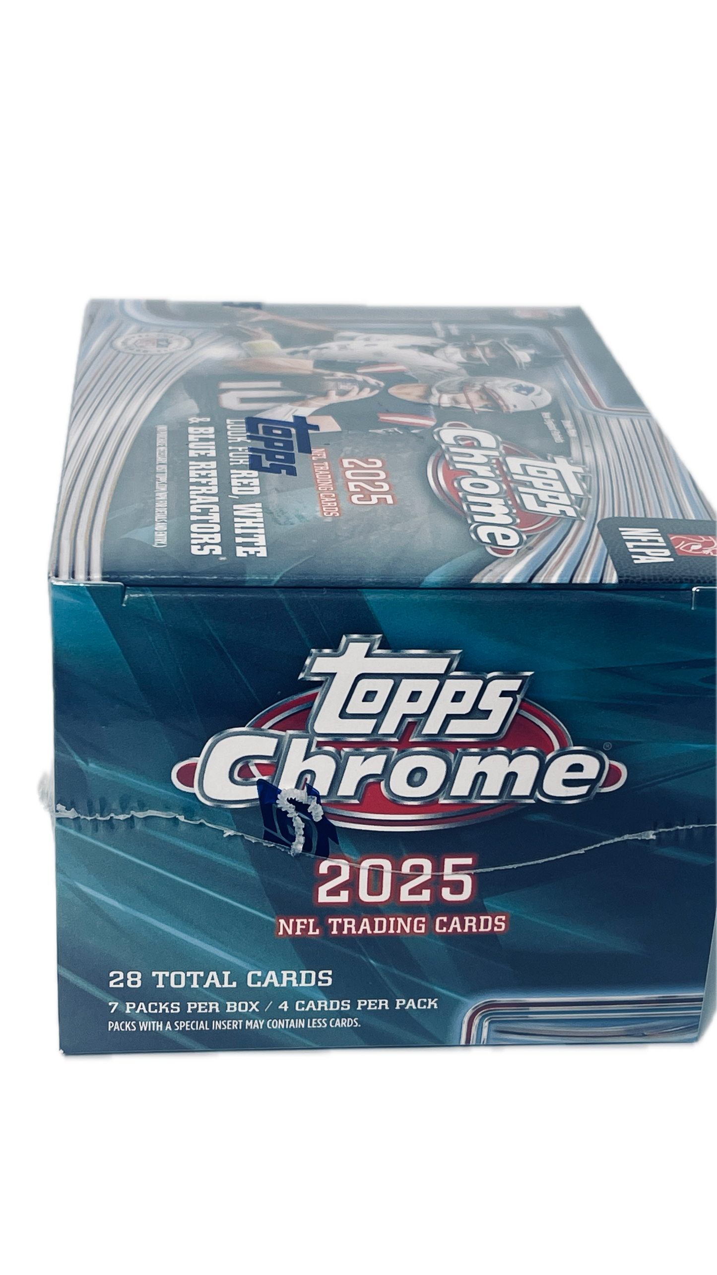 Topps Chrome 2025 NFL Trading Cards Value Box | Look for RWB Refractors