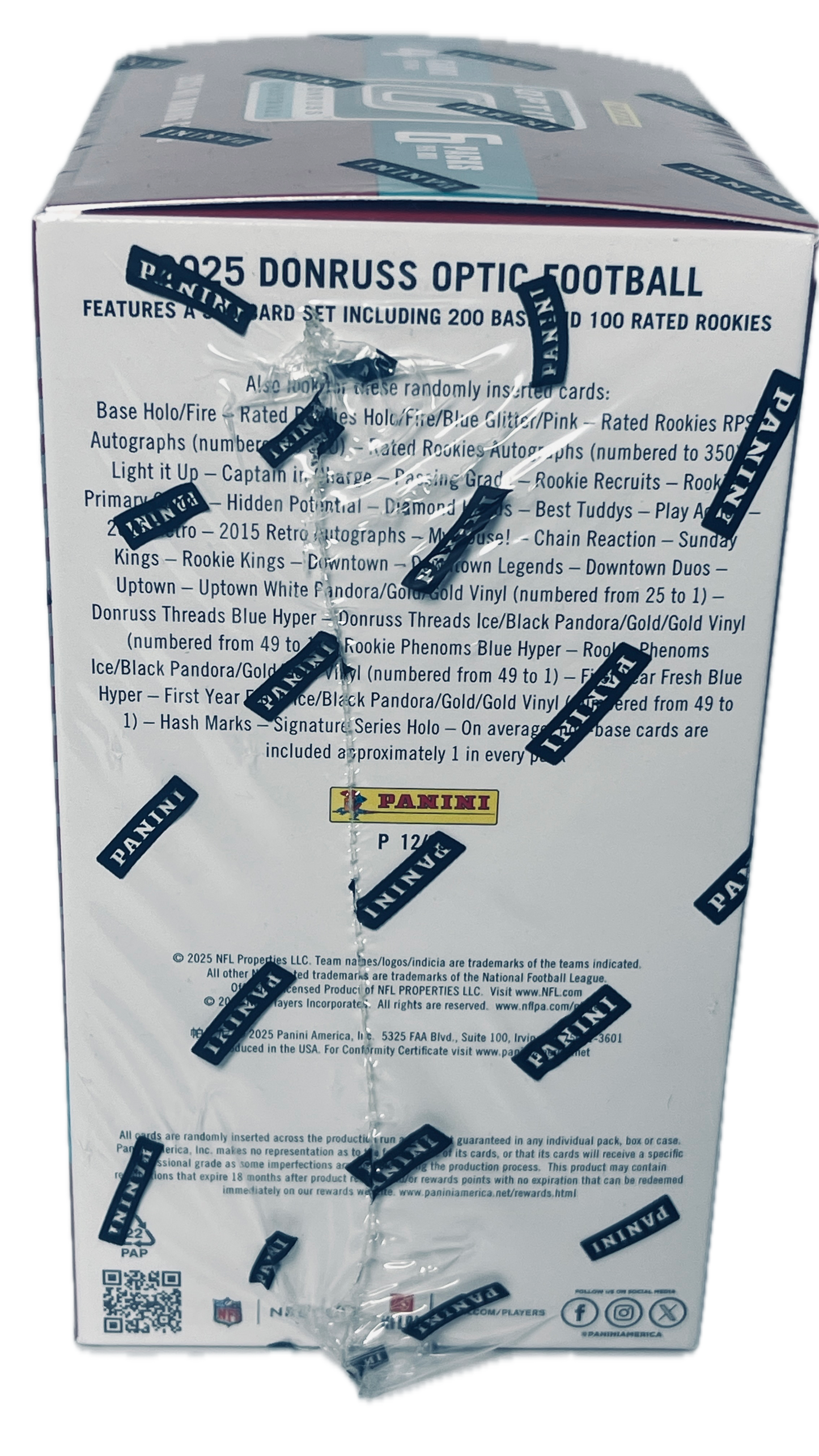 Topps Panini | 2025  Donruss Optic | NFL Football Trading Cards | 3 Blaster Exclusive
