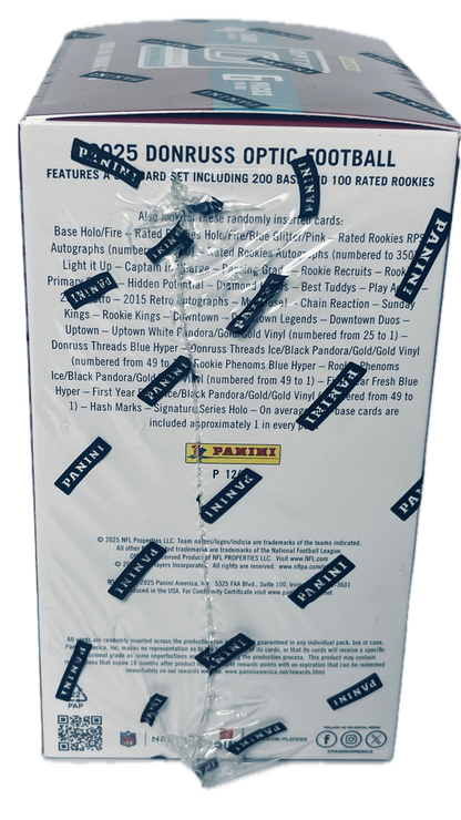 Topps Panini | 2025  Donruss Optic | NFL Football Trading Cards | 3 Blaster Exclusive