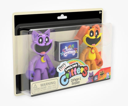 Poppy Playtime Smiling Critters — Catnap & Dogday Plush Set