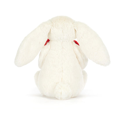 Jellycat Bashful Red Love Heart Bunny Medium (12") with Dust Cover