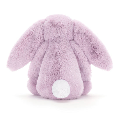 Jellycat BASHFUL lilac BUNNY - Medium with Dust Cover
