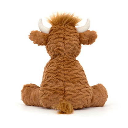 Jellycat Fuddlewuddle Highland Cow Plush Toy with Dust Cover Bag - Soft & Cuddly Stuffed Animal