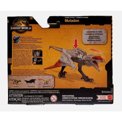 Mattel | Jurassic World Strike Attack | Mutadon | Dinosaur Figure