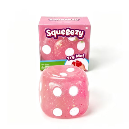 Toymendous | Squeeezy Glitter Dice | Squishy Fidget Toy