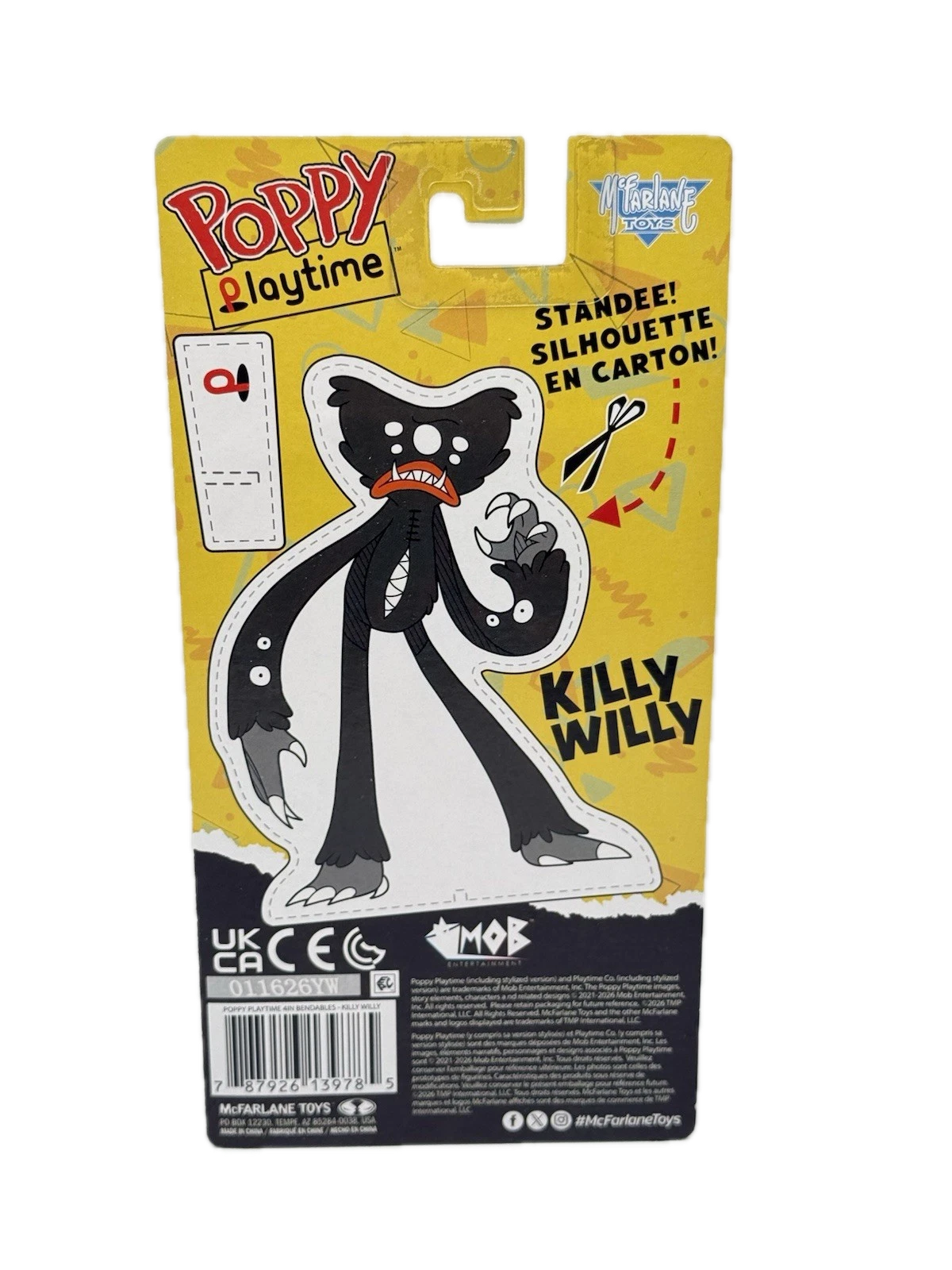 Poppy Playtime | Killy Willy | Bendy Figure | Flexile 4.5" | McFarlane Toys