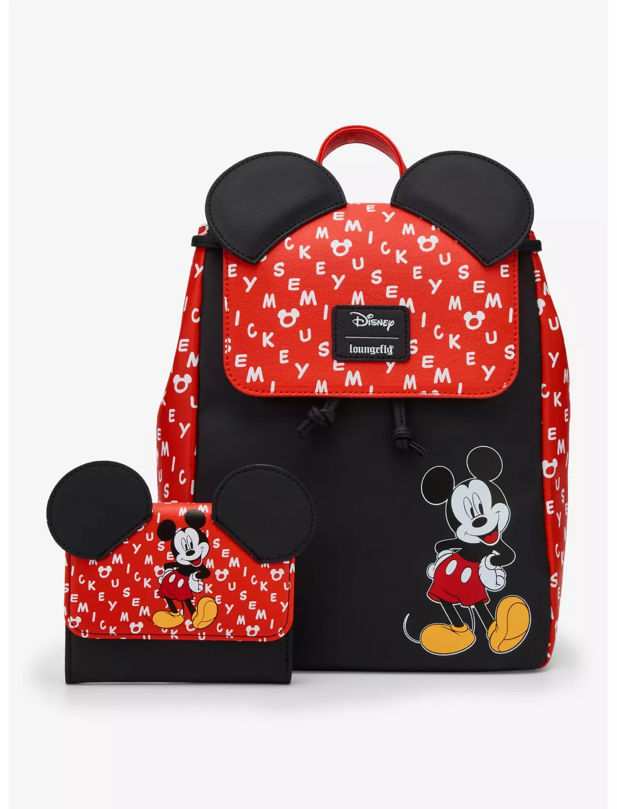 Backpack with Mickey Mouse design on a white background