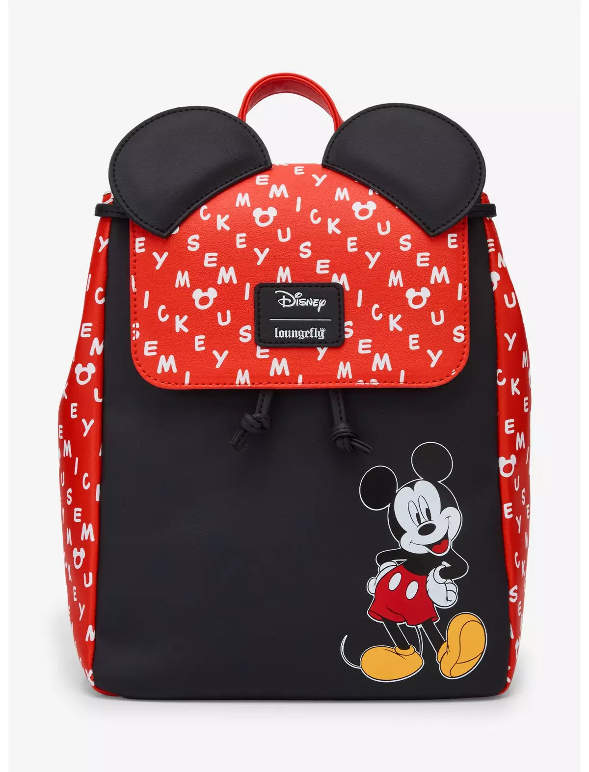 Backpack with Mickey Mouse design on a white background