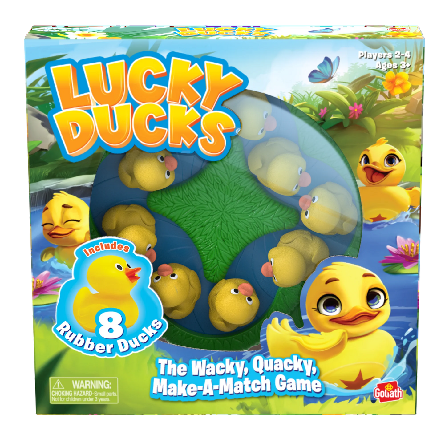 Box of Lucky Ducks board game with rubber ducks and colorful design