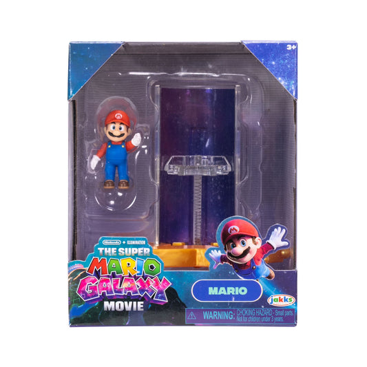 The Super Mario Galaxy Movie | Mario 1.5 Inch Action Figure with Star Launcher Accessory