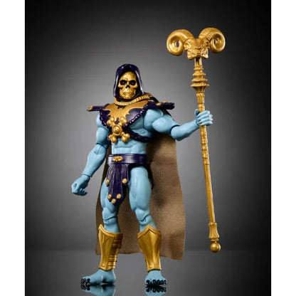 Masters of the Universe | Skeletor Action Figure | 5.5 Inch Posable with Cape | Alcala Face