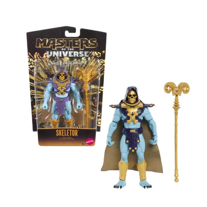 Masters of the Universe | Skeletor Action Figure | 5.5 Inch Posable with Cape | Alcala Face