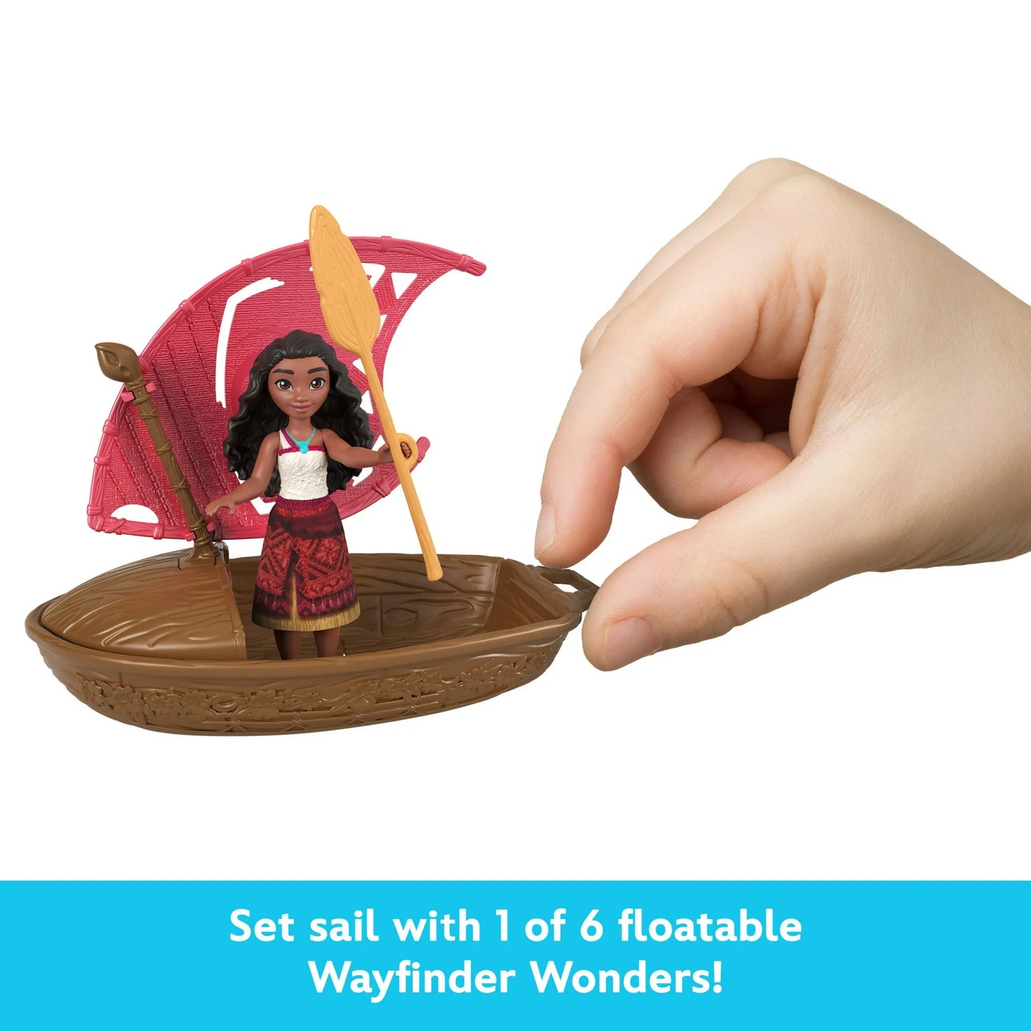 Disney Moana 2 Wayfinder Wonders with Surprise Small Doll, Canoe & Accessory