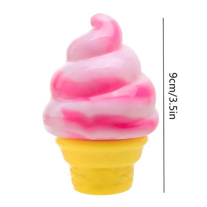 Schylling NeeDoh | Nice Cream Cone | Colors May Vary (Pink, Orange, Blue)