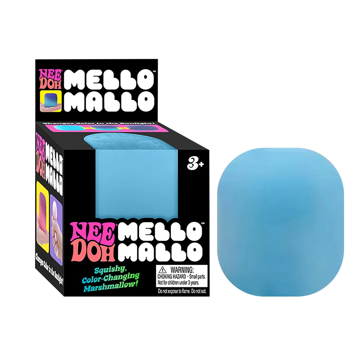 Mello Mallo marshmallow with packaging on a white background